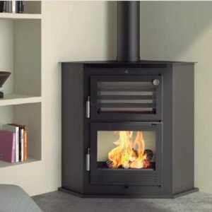 Stufa angolare con forno HL-100-R 8,5 kW - FM Calefacción