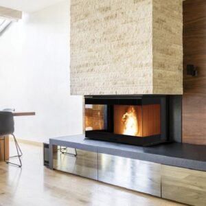 Cheminée à granulés ventilée et canalisable FRATAC V M16 15,3 kW - L'artistico