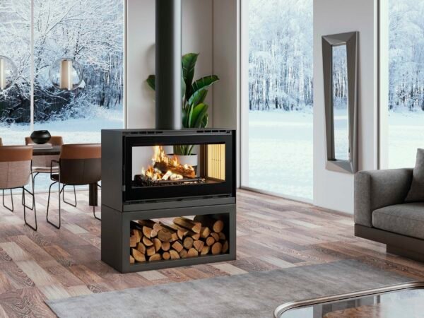 Poêle à bois double face M-172 LK M-122 LK - FM Calefacción