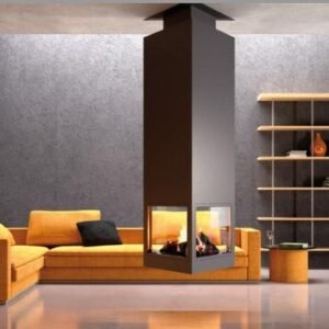 Central Wood Fireplace CH 95 with Glass 11 kW - Focgrup