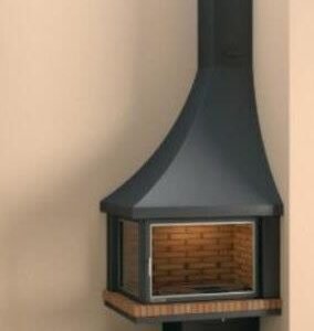 Corner Wood Fireplace CH 83 Open 14.4 kW - Focgrup