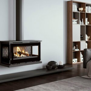 Suspended Wood Fireplace M-173-K M-183-K M-103-K - FM Calefacción