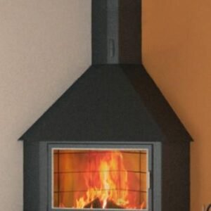Corner Wood Fireplace CH 51 with Glass 12 kW - Focgrup