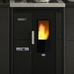 Cucina a pellet ad incasso NINA 7,5 kW - Eva Calor