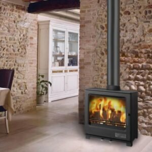Stufa a legna in ghisa LUNA 8,1 kW - Laminox