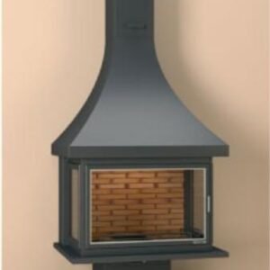 Wall-mounted Wood Fireplace CH 72 with Glass 16 kW - Focgrup