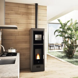 Stufa a pellet con forno BISCOTTO 8,5 kW - Eva Calòr
