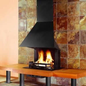 Cheminée ouverte à bois ATTICA 9 kW - Fugar