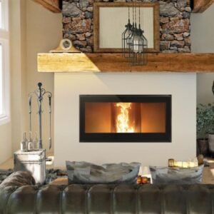 Ventilated and Ductable Pellet Fireplace APOLLO M16 15.3 kW - L'artistico
