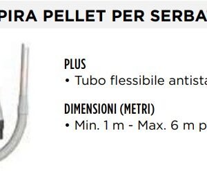 HEVO Tubo aspira pellet per serbatoio