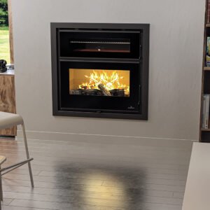 Wood-burning Insert with Oven DENVER VISION 15 kW - Bronpi