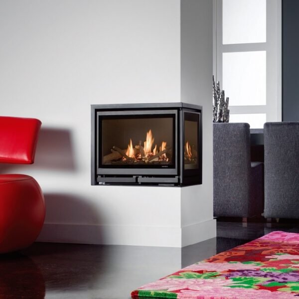 Inserto a gas SQUARE 60 angolare Wanders