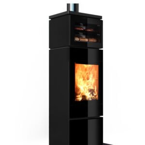 Stufa a legna con forno FLAT - Nobis