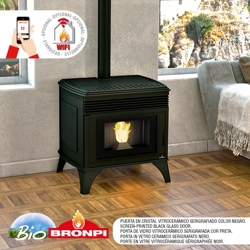Stufa a pellet in ghisa NICOL - Bronpi - immagine 5