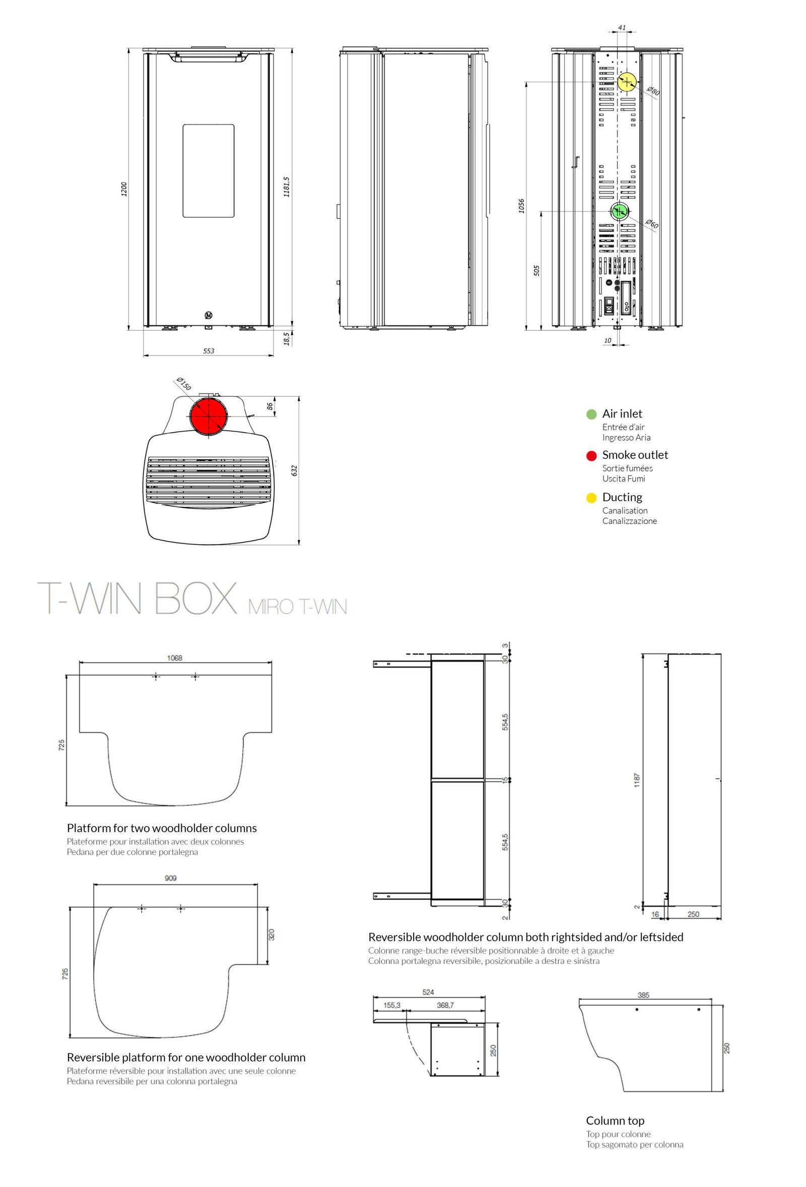 Stufa combinata legna-pellet MIRO T-win - Jolly Mec - immagine 4