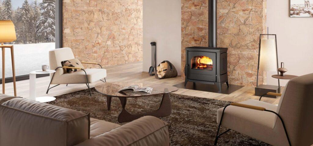 Poêle à bois en fonte LAVINIA EOS 11,7 Kw. - La Nordica - Extraflame