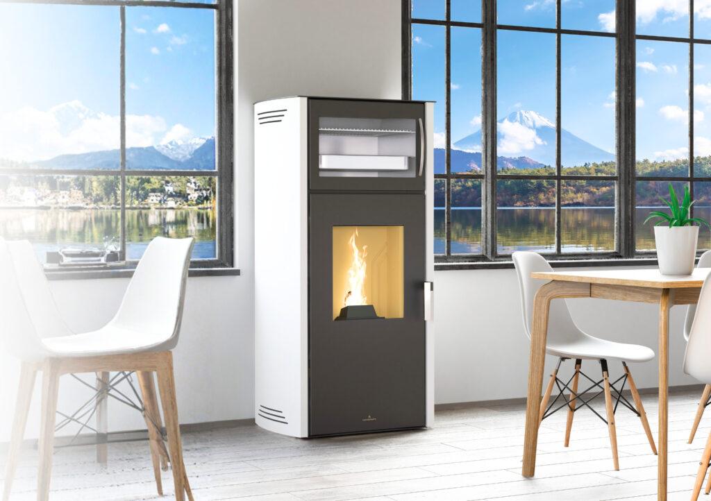 Stufa a pellet con forno NOA FORNO 11,5 kW - Bronpi