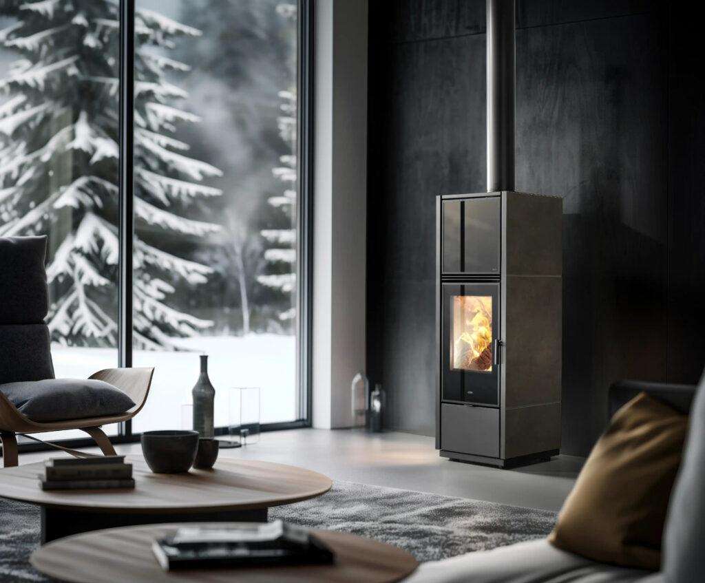 Stufa a legna ad accumulo SWISS CORE - Klover