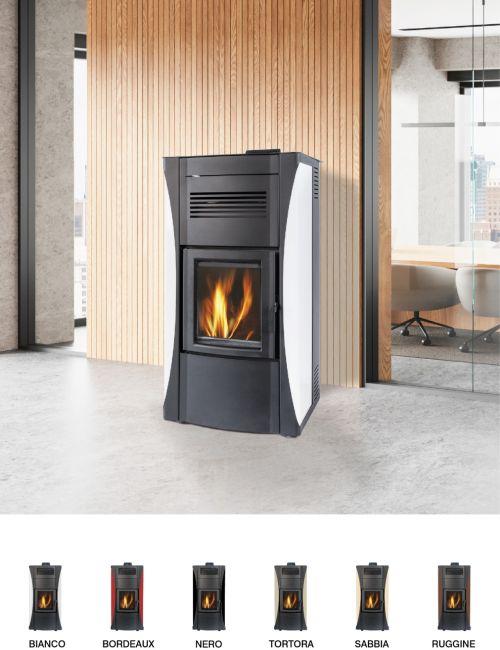 Stufa a pellet e policombustibile MAYA 14,5 Kw - Pasian - immagine 2