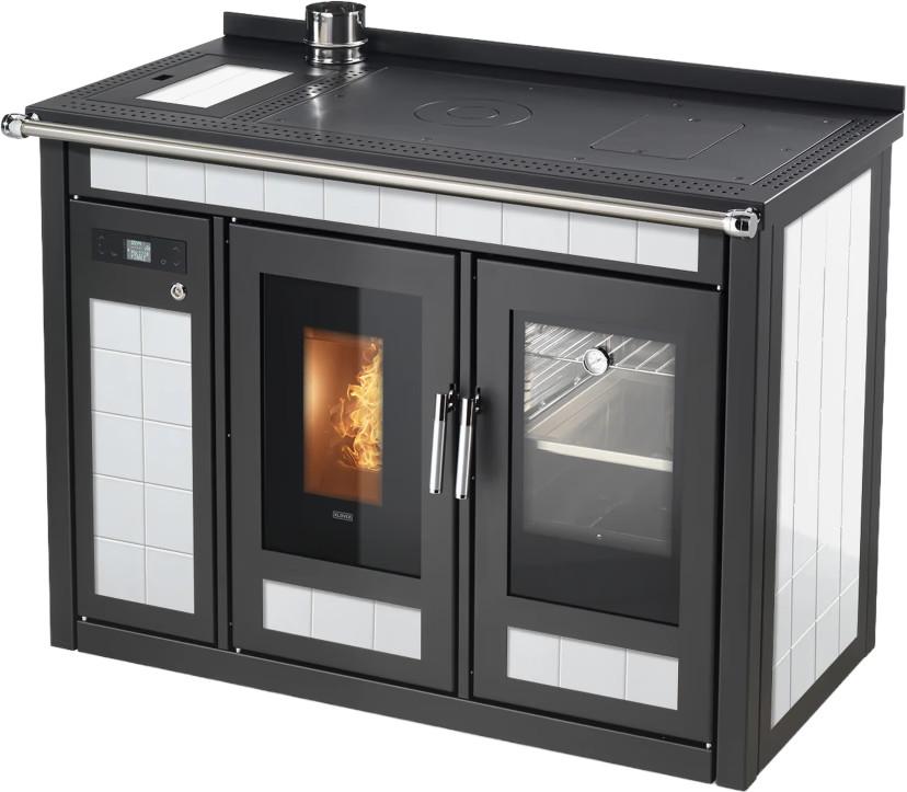 Pellet Thermo Cooktop SMART 120 MAIOLICA 25.2 kW - Klover - Image 3