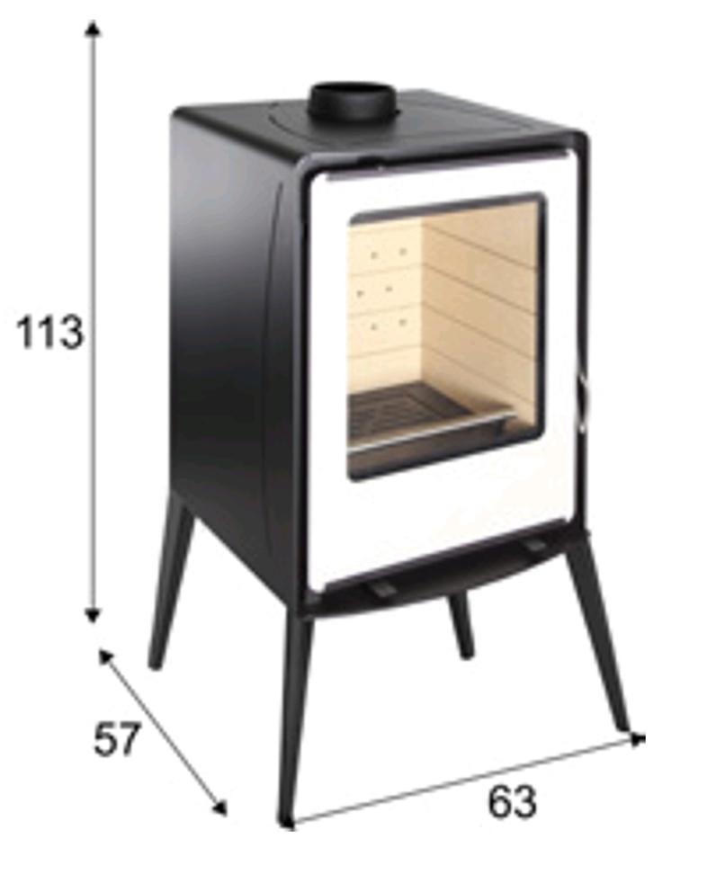 Stufa a legna LUMEN 10 kW - Salgueda - immagine 2